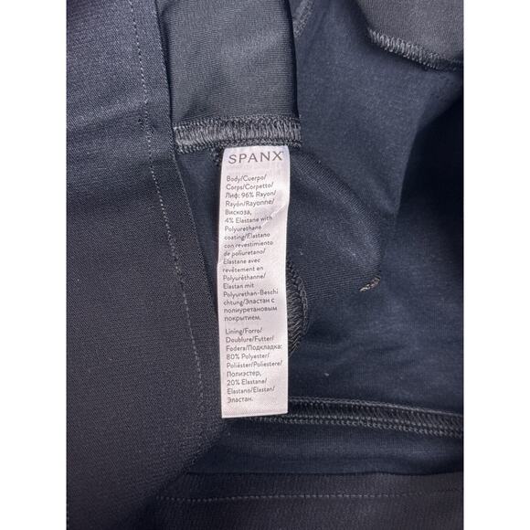 New Spanx Leather Like Ankle Skinny Pants Medium Womens - Picture 7 of 7